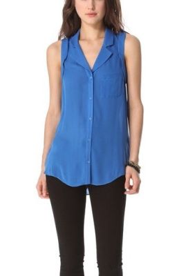 Open Back Button Down Top
