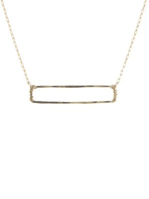 Open Rectangle Necklace