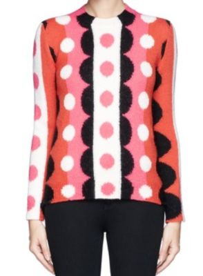 Optic floral wool sweater