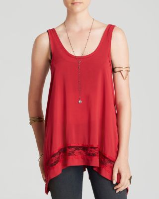 Outlined High Low Cami