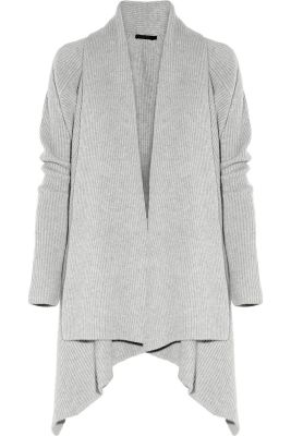 Oversized Ribbed Cashmere Cardigan