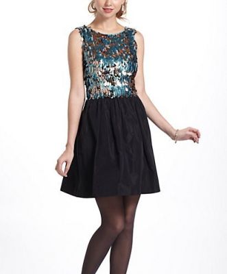 Paillette Flutter Mini Dress