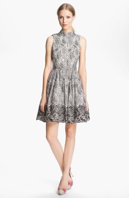 Paisley Print Flared Dress