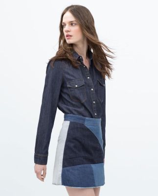 Patchwork Mini Skirt