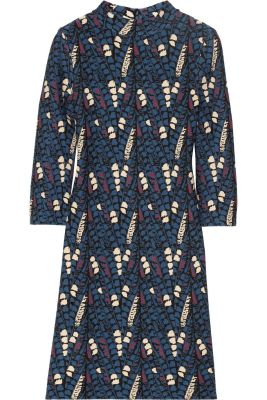 Patterned Stretch-Knit Mini Dress