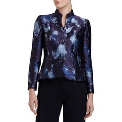 Patterned Two-Button Jacket