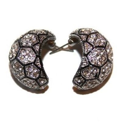 Pave Dome Earrings
