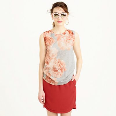Photo floral tank top