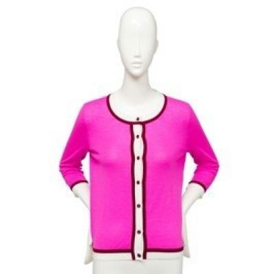 pink cardigan