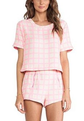 Pink Checked Top
