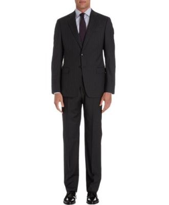 Pinstriped Two-Piece Suit