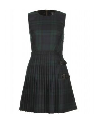 Plaid Pleated Dress
