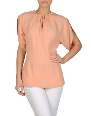 Pleated Blouse in Ivory