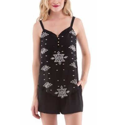 Pointed Cami in Black