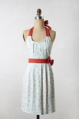 Polka Pleats Apron