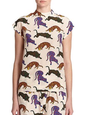 Portia Silk Wildcat Top