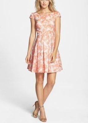 Print Fit & Flare Dress