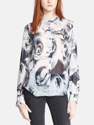 Print Silk Shirt