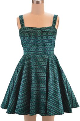 Printed Fold Over Dress