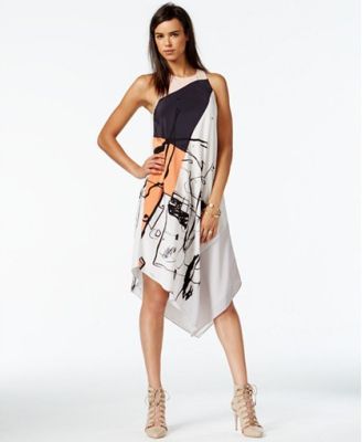 Printed Handkerchief Dress