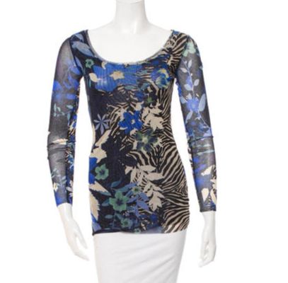 Printed Long Sleeve Top 