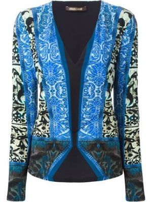 Printed V-neck Blouse