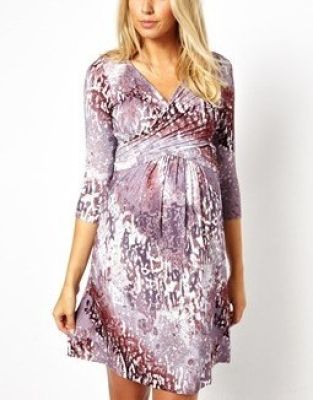 Printed Wrap Dress