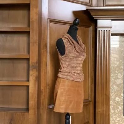 BCBGMaxAzria - Orange and Tan Jumper