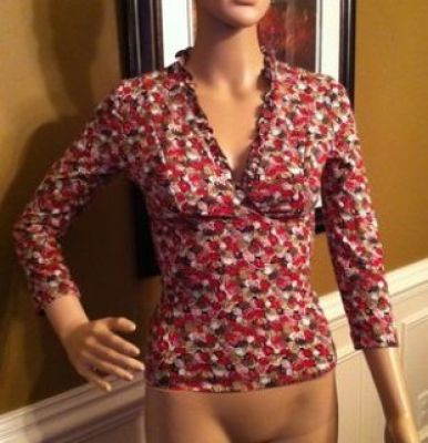 BCBGMaxAzria - Pink 3/4 Ruch Blouse (2003)