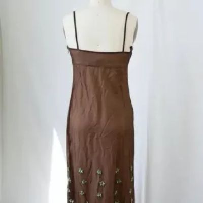 Cynthia Rowley - Rare 90s Vintage Embroidered Maxi Dress