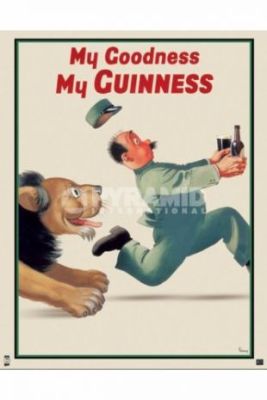 Elite Posters - Guinness Lionkeeper Lion Advertising Art Poster