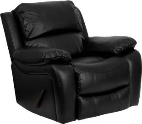 Flash Furniture - Black Leather Rocker Recliner