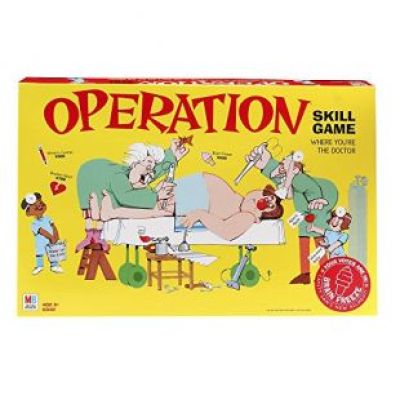 Hasbro - Operation Electronic Board Game With Cards, Kids Skill Game