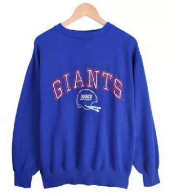 Logo7 - Vintage 1990's NFL New York Giants Sweatshirt in Blue