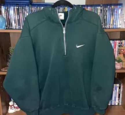 Nike - Vintage Forest Green Quarter Zip Sweater