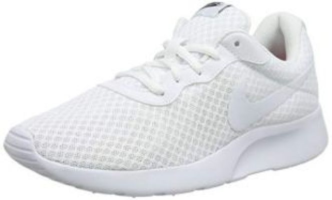 Nike - Women's Tanjun Running Shoes White/White/Black