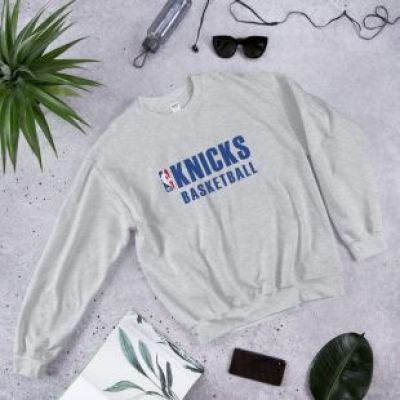 Knicks Basketball Sweatshirt in Gray
