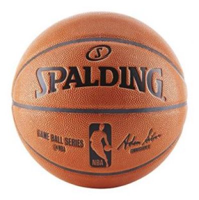 Spalding - NBA Replica Indoor/Outdoor Game Ball, Orange, Size 7