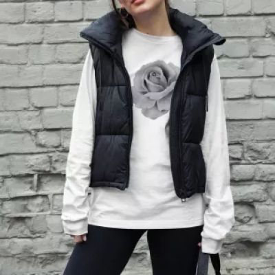 Black & White Rose Graphic Long Sleeve Tee