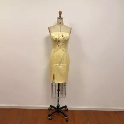 Yellow Embroidered Dress
