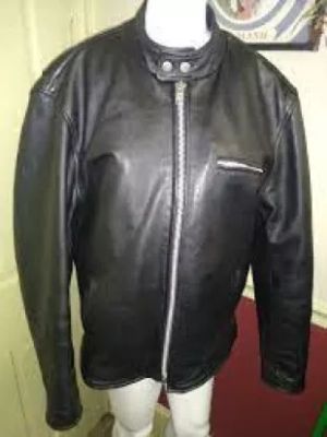 UNIK - Vintage Men's Leather Motorcycle/Bikers Jacket