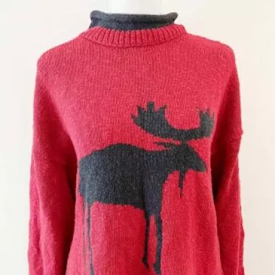 vin­tage - 90s Red Moose Sweater