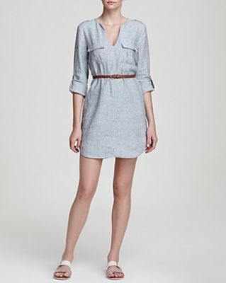 Rathana C Linen Shirt Dress