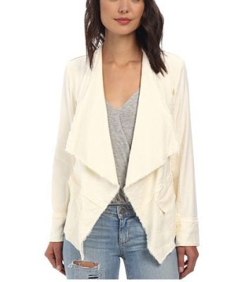 Raw Linen Drapey Jacket