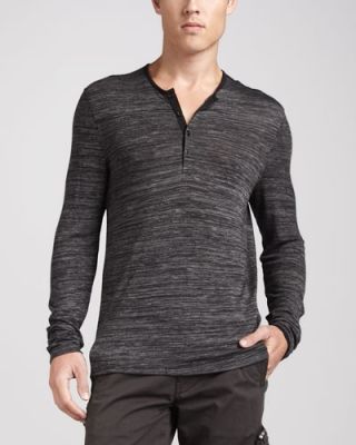 Raw-Edge Henley