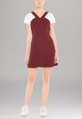Regal Contrast Sleeve Dress