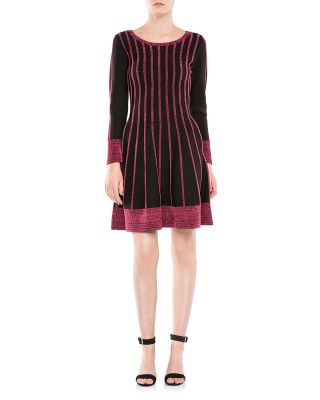 Relation Jacquard Fit and Flare Dress