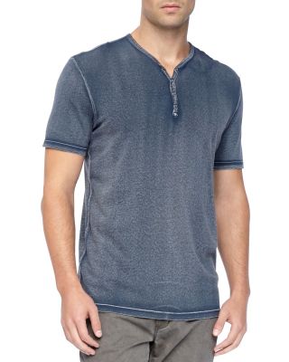 Reverse-Print Henley Tee