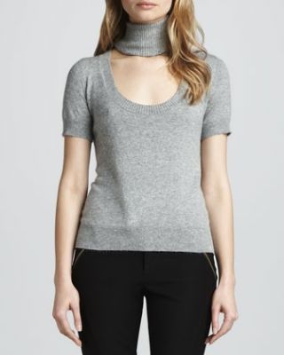 Reversible Deedee Cutout-Turtleneck Sweater