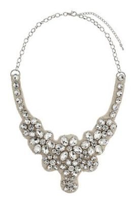 Rhinestone Flower Collar